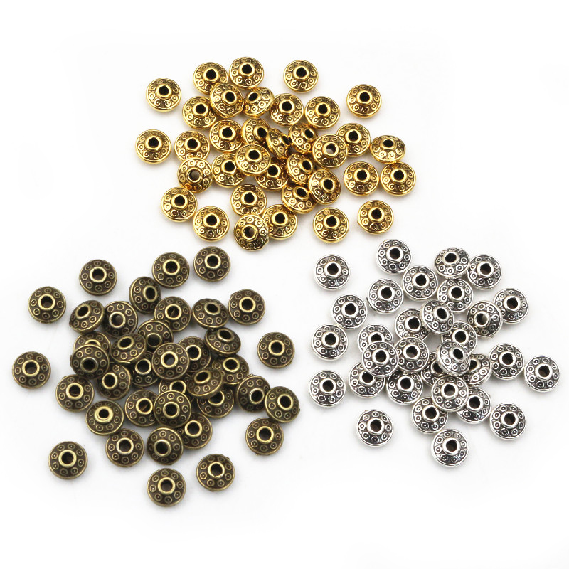 Eyepin Ball End - 100 шт. 6x6x3,5 мм бронзовые античные